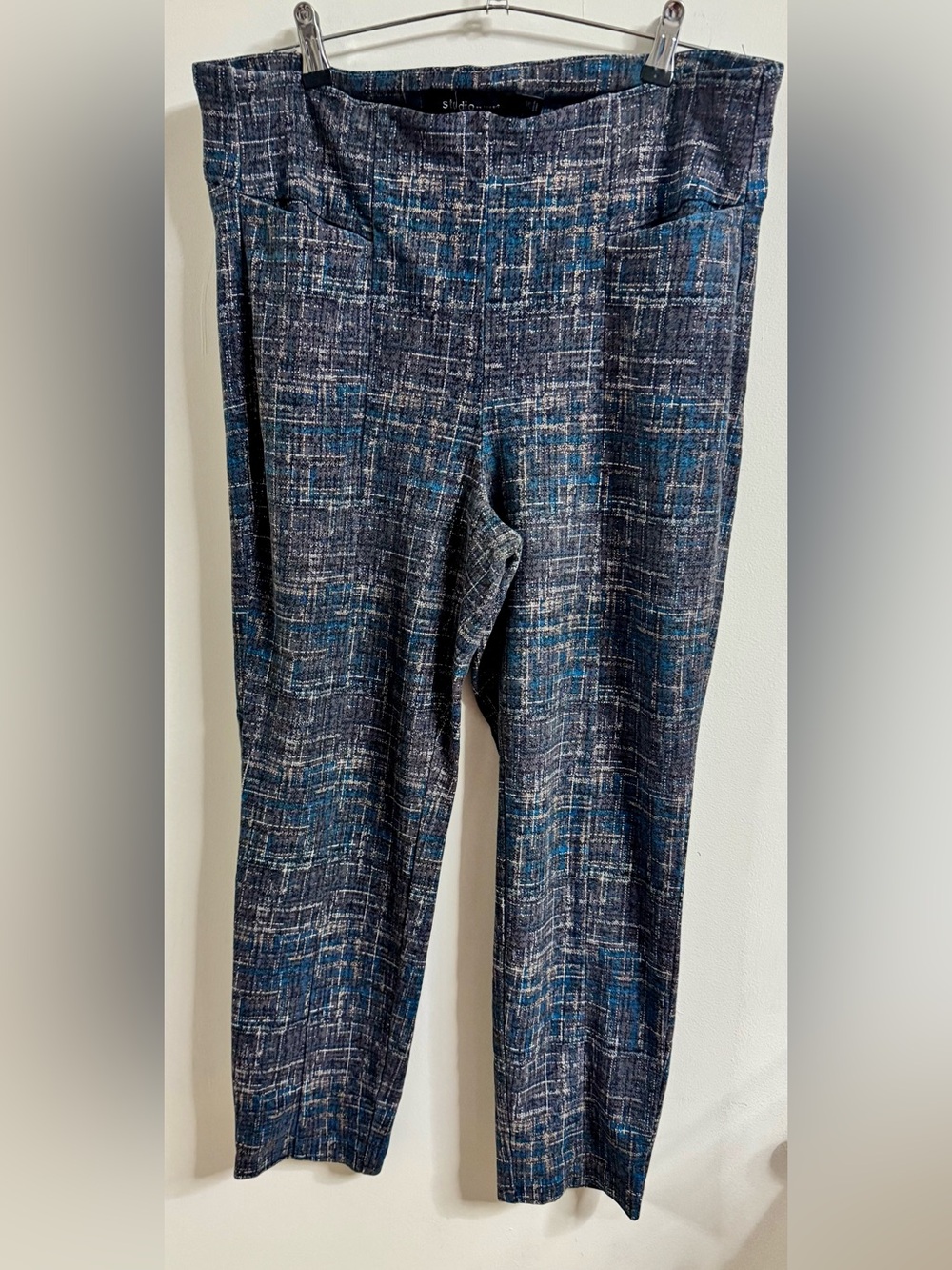 torrid Blue & Gray Patterned Dress Pants